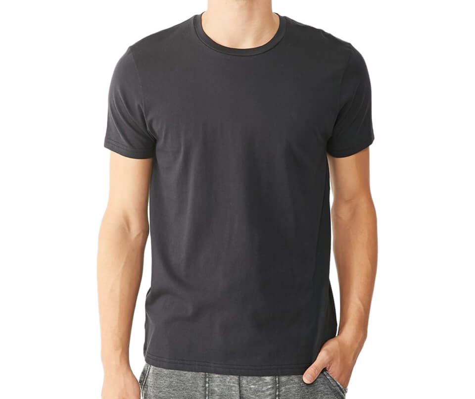 plain dark grey t shirt